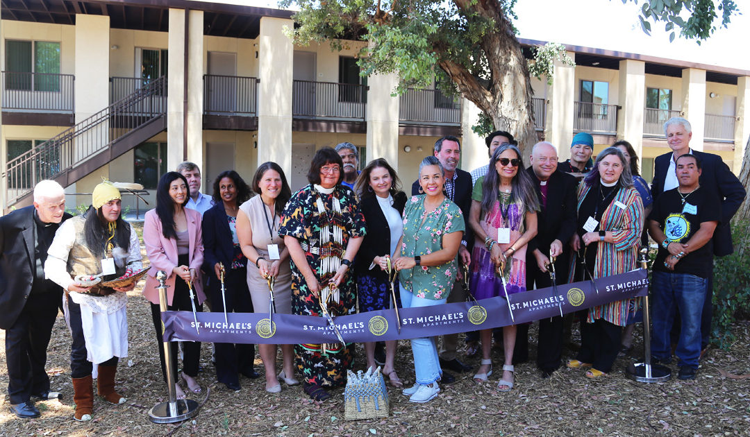 St. Michael’s Apartments, Riverside, officially opens in festive program of dance, song and blessing