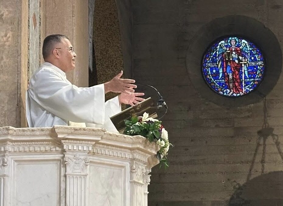Bishop-elect Gallardo affirms cathedral’s role of refuge, healing; service celebrates landmark church’s 100th year